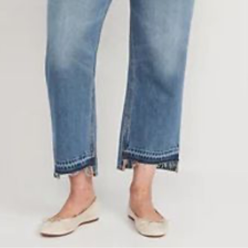 Old Navy High Rise Slouchy Straight Button Fly Size 14 NWT - Picture 9 of 9
